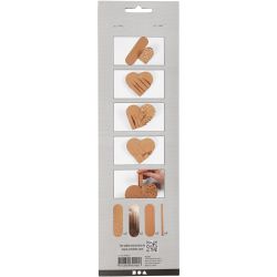 Corazones de papel imitación cuero