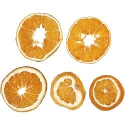 Rodajas de naranja secas