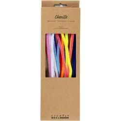 Chenilla, 30 cm, 6 mm, conjunto de colores, 25stdas/ 1 paquete