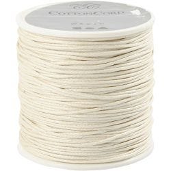 Cordón de algodón, grosor 1 mm, blanquecino, 40 m/ 1 rollo