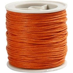 Cordón de algodón, grosor 1 mm, naranja, 40 m/ 1 rollo