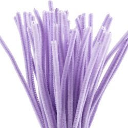 Chenilla, L. 30 cm, grosor 6 mm, morado, 50ud/ 1 paquete