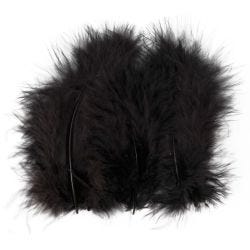 Plumón, medidas 5-12 cm, negro, 15 ud/ 1 paquete