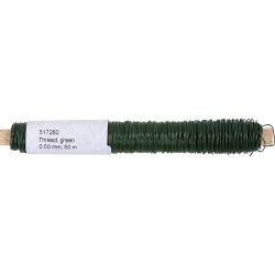 Alambre floral, grosor 0,5 mm, verde, 50 m/ 1 rollo