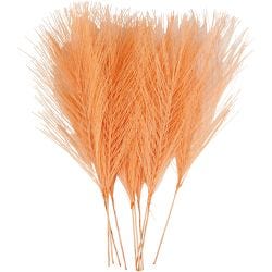 Plumas artificiales, L. 15 cm, A: 8 cm, naranja, 10 ud/ 1 paquete