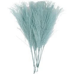 Plumas artificiales, L. 15 cm, A: 8 cm, turquesa, 10 ud/ 1 paquete