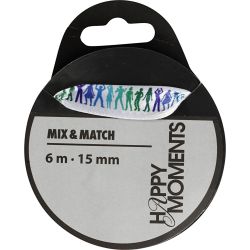 Cinta satinada con estampado