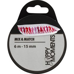 Cinta satinada con estampado