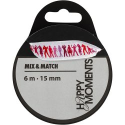 Cinta satinada con estampado