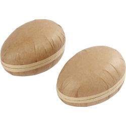 Huevo de dos piezas, L. 12 cm, 2 ud/ 1 paquete