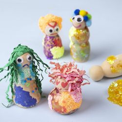 Cuerpo de figura de madera