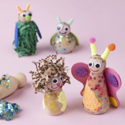 Cuerpo de figura de madera