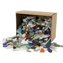Mosaico, medidas 8-20 mm, grosor 2-3 mm, El contenido puede variar , surtido de colores, 2 kg/ 1 paquete