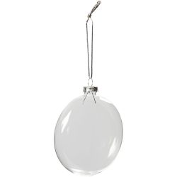 Ornamento de cristal plano