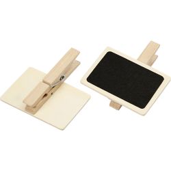 Pinza de ropa con mini pizarra