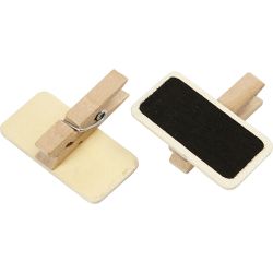 Pinza de ropa con mini pizarra