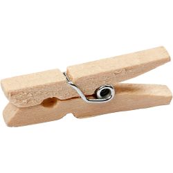 Mini pinza de madera