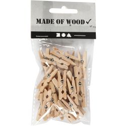 Mini pinza de madera