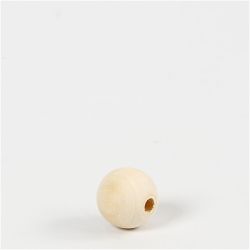 cuentas de madera, dia 15 mm, medida agujero 3 mm, 20 ud/ 1 paquete