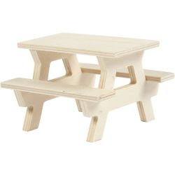 Mesa de picnic con banco