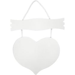Corazón con letrero
