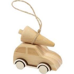 Coche con árbol de Navidad