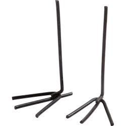 Pies de Pollo Metálicos, A: 5 cm, A: 2 cm, negro, 10 par/ 1 paquete