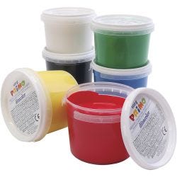 Pintura de Dedos PRIMO, surtido de colores, 6x100 ml/ 1 paquete