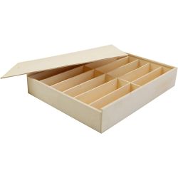 Caja de madera con tapa