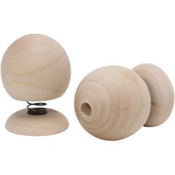 Figura rebotante de madera