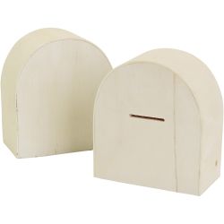 Caja de dinero de madera