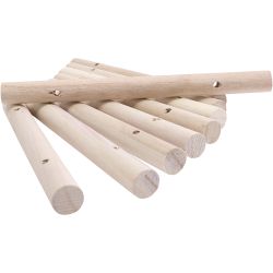 Postes de madera para protectores de mesa