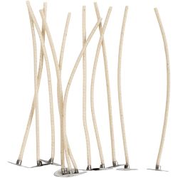 Mechas para velas en recipientes, Apta para recipientes con un diámetro de 20-65 mm, L. 110 mm, grosor 2 mm, 10 ud/ 1 paquete