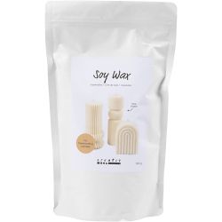Cera de soja, Para velas independientes, crema, 500 gr/ 1 paquete
