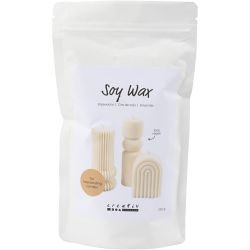 Cera de soja, Para velas independientes, crema, 250 gr/ 1 paquete