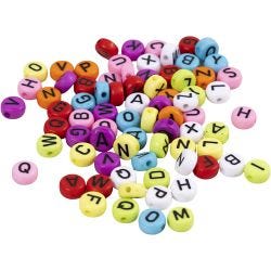 Cuentas de letras redondas