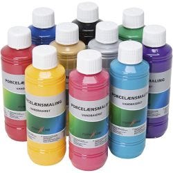 Pintura de vidrio y porcelana