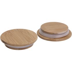 Tapa de madera con sello de goma