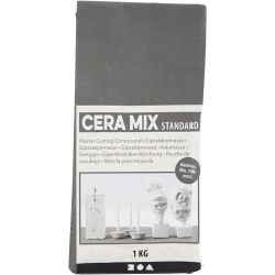 Mezcla para escayola Cera-Mix, gris claro, 1 kg