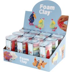 Foam Clay®, colores con purpurina, colores metálicos, 12 set/ 1 paquete