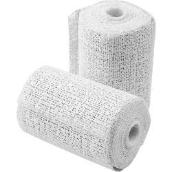 Gasa de yeso, L. 2,7 M, A: 7,5 cm, blanco, 2 rollo/ 1 paquete