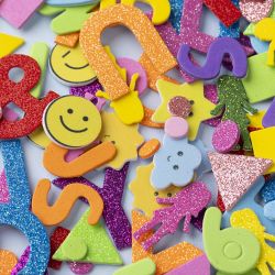 Pegatinas de goma eva