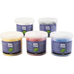 Silk Clay®, colores primario, 5x650 gr/ 1 paquete
