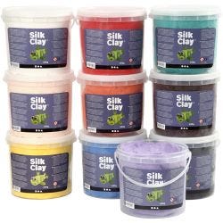 Silk Clay®, surtido de colores, 10x650 gr/ 1 paquete