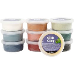 Silk Clay®, colores douché, 10x40 gr/ 1 paquete