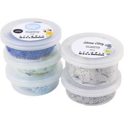 Stone Clay Mix, azul/gris harmonía, 1 paquete