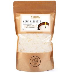 Cera de soja vegana para hacer velas