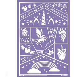 Plantilla adhesiva de pintura facial