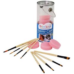 Neceser con accesorios para pintura facial
