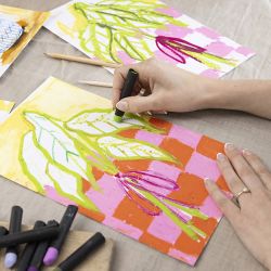 Kit de manualidades de pasteles al óleo